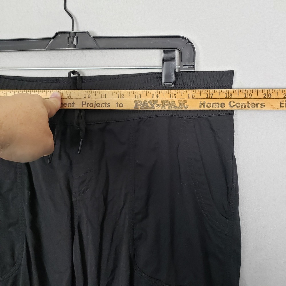 The North Face Women's XL Nylon Capri Pants Black Gorpcore Sporty Hiking Granola - Picture 3 of 11